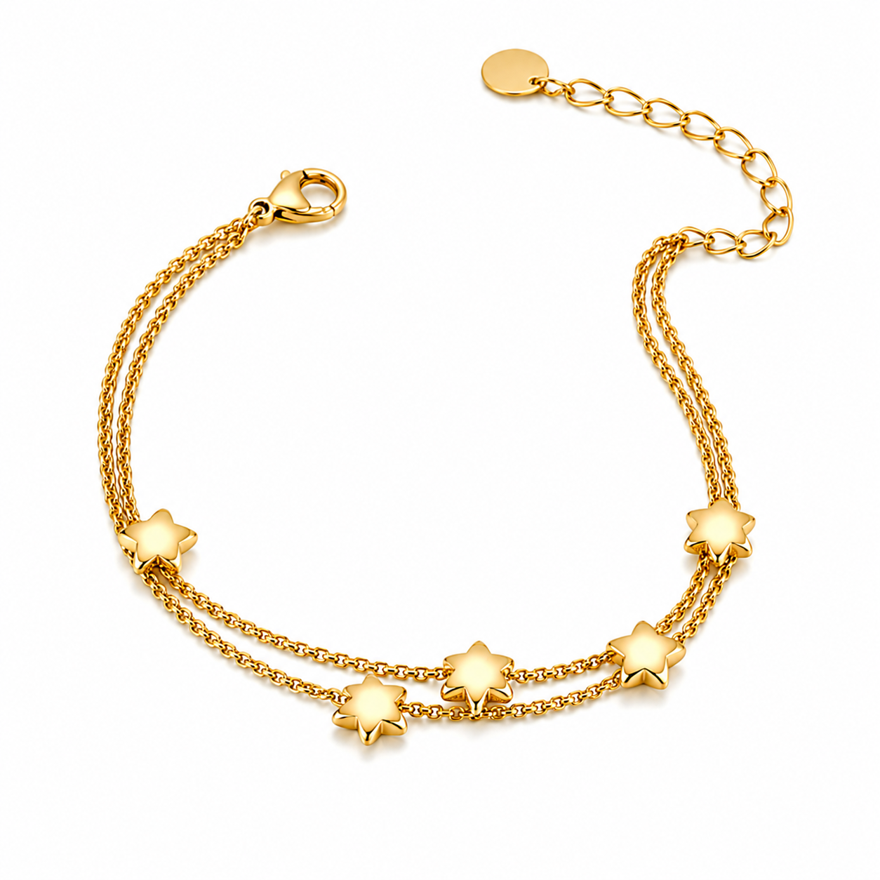 Pulsera de Estrellas en Acero Inoxidable