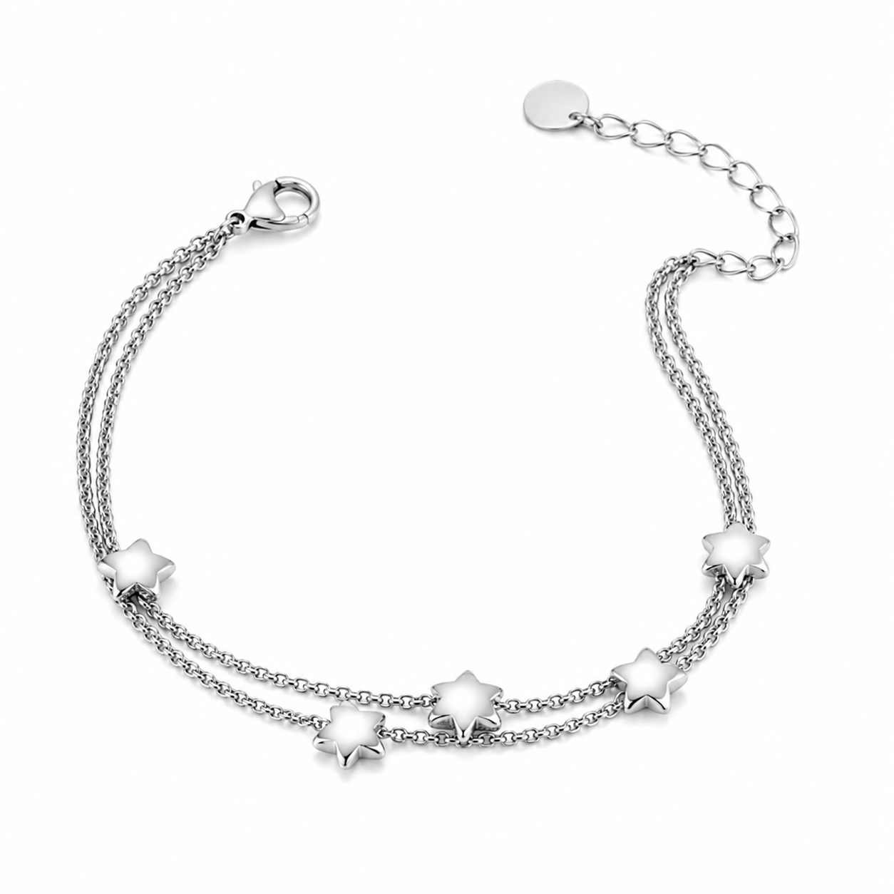 Pulsera de Estrellas en Acero Inoxidable