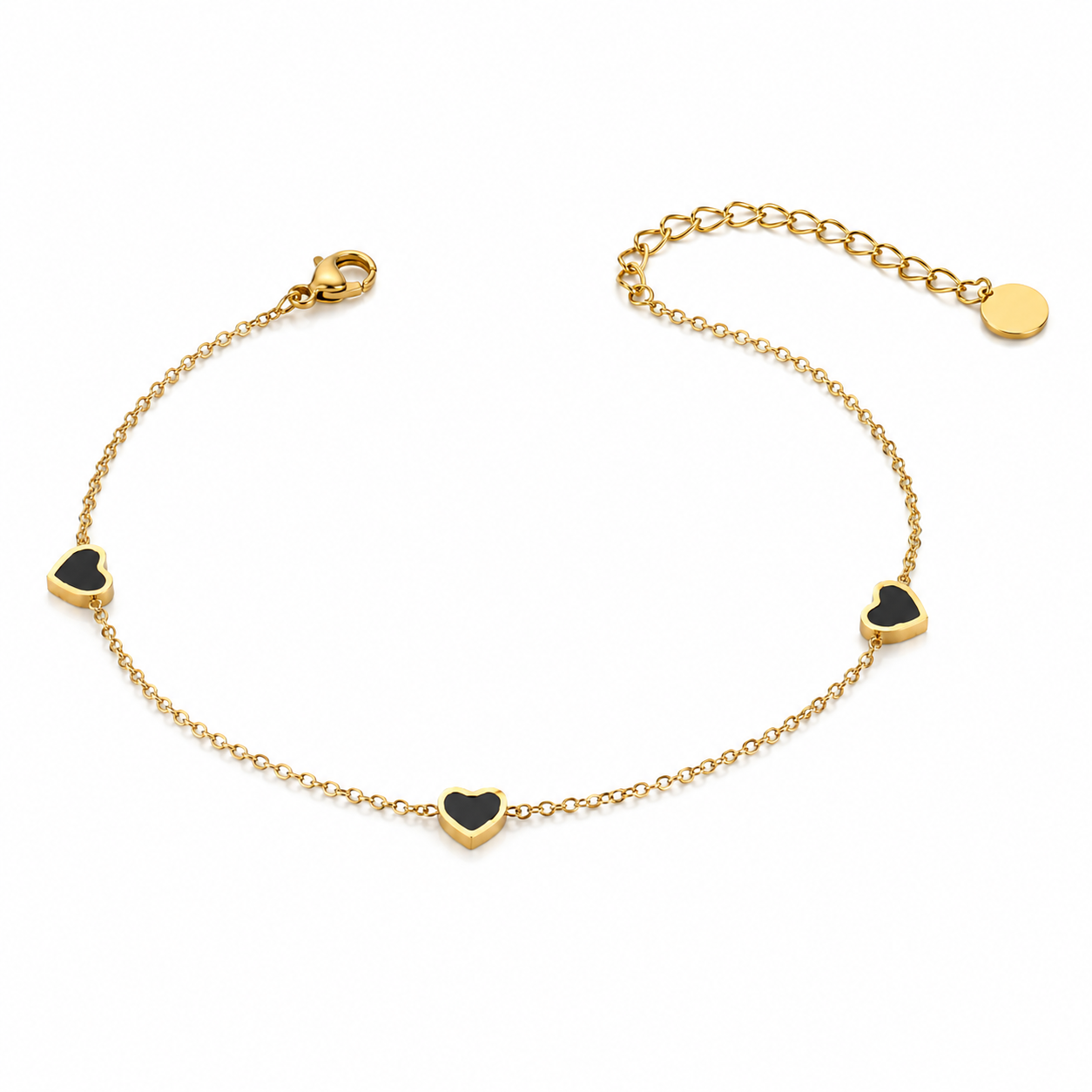Pulsera de Corazones en Acero