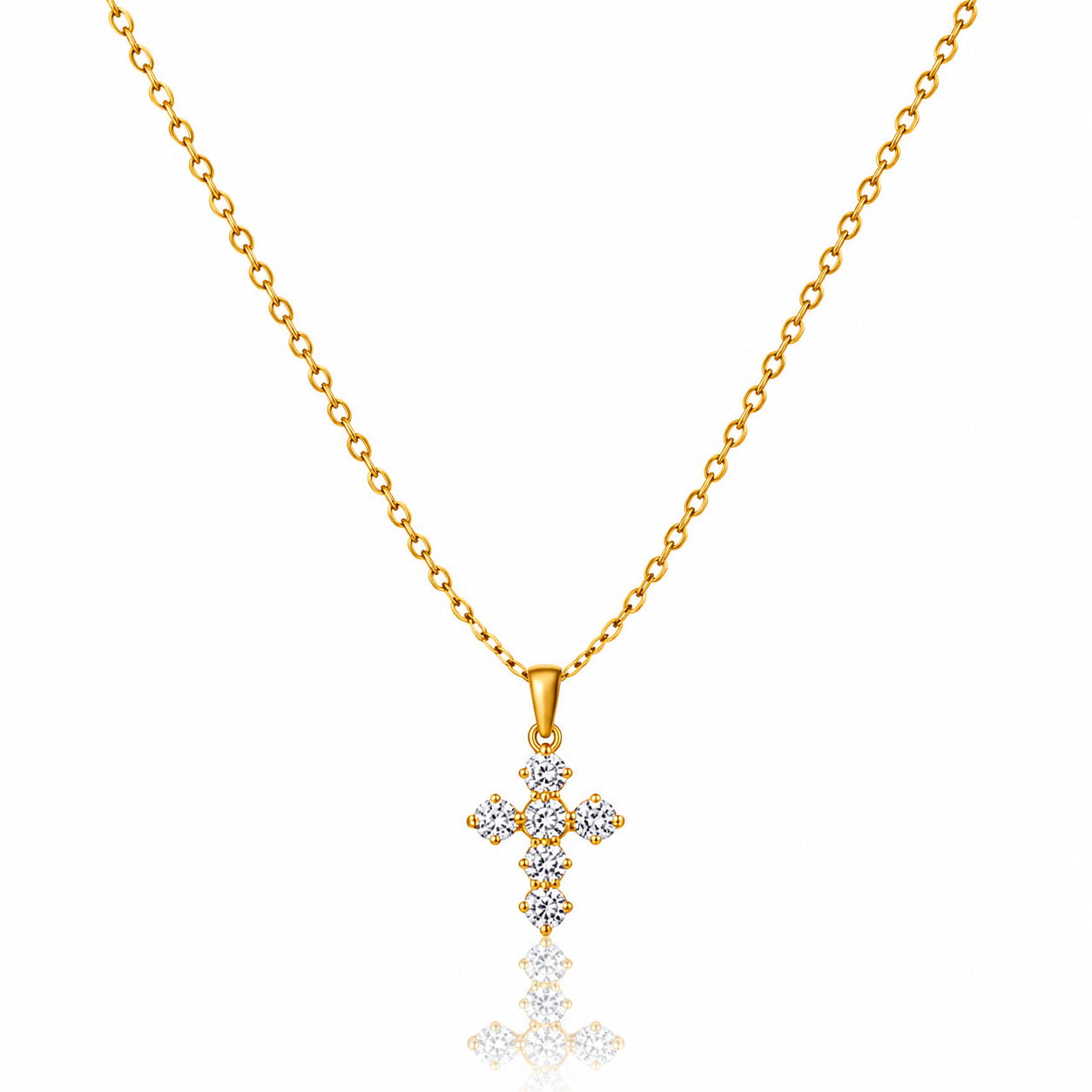 Collar Cruz de Circonitas