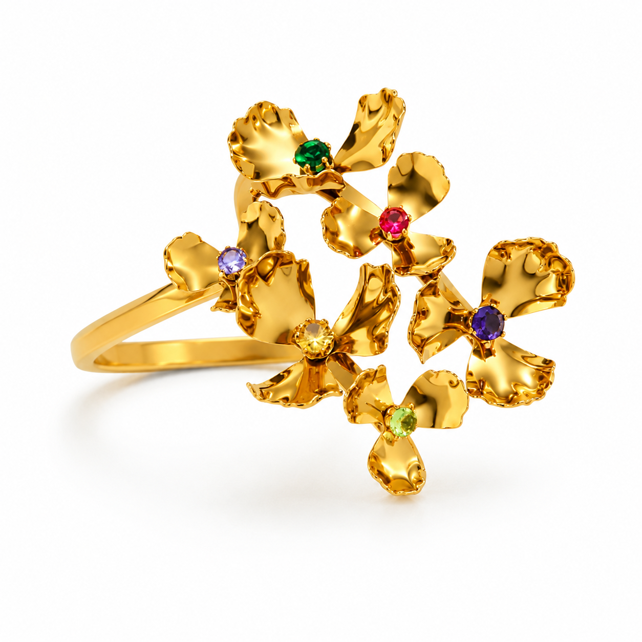 Anillo Jardín Floral Multicolor