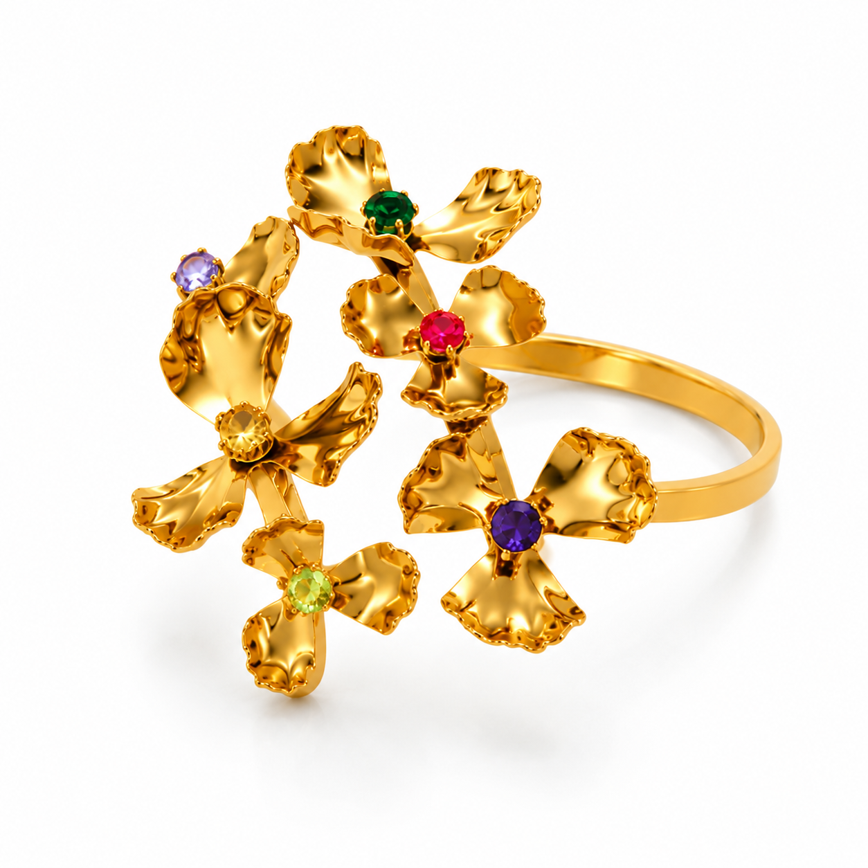 Anillo Jardín Floral Multicolor