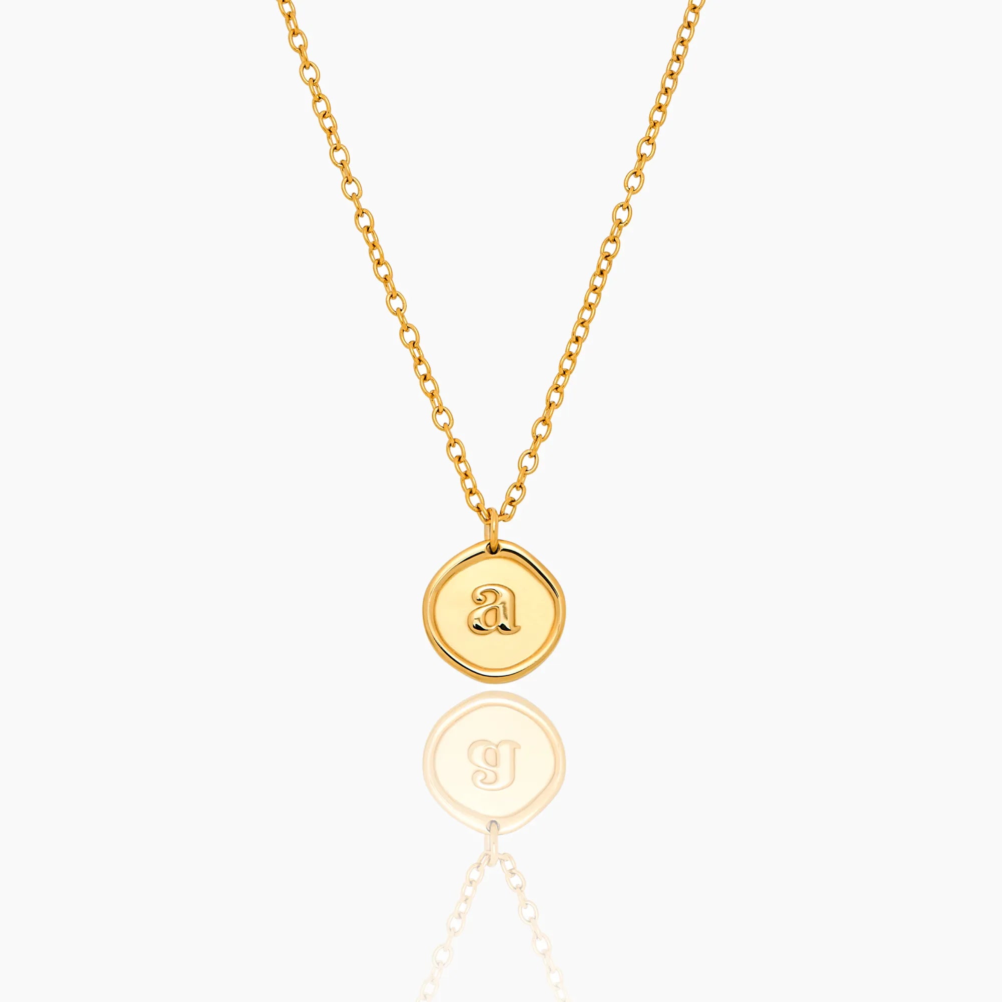 Initial Stamp Necklace