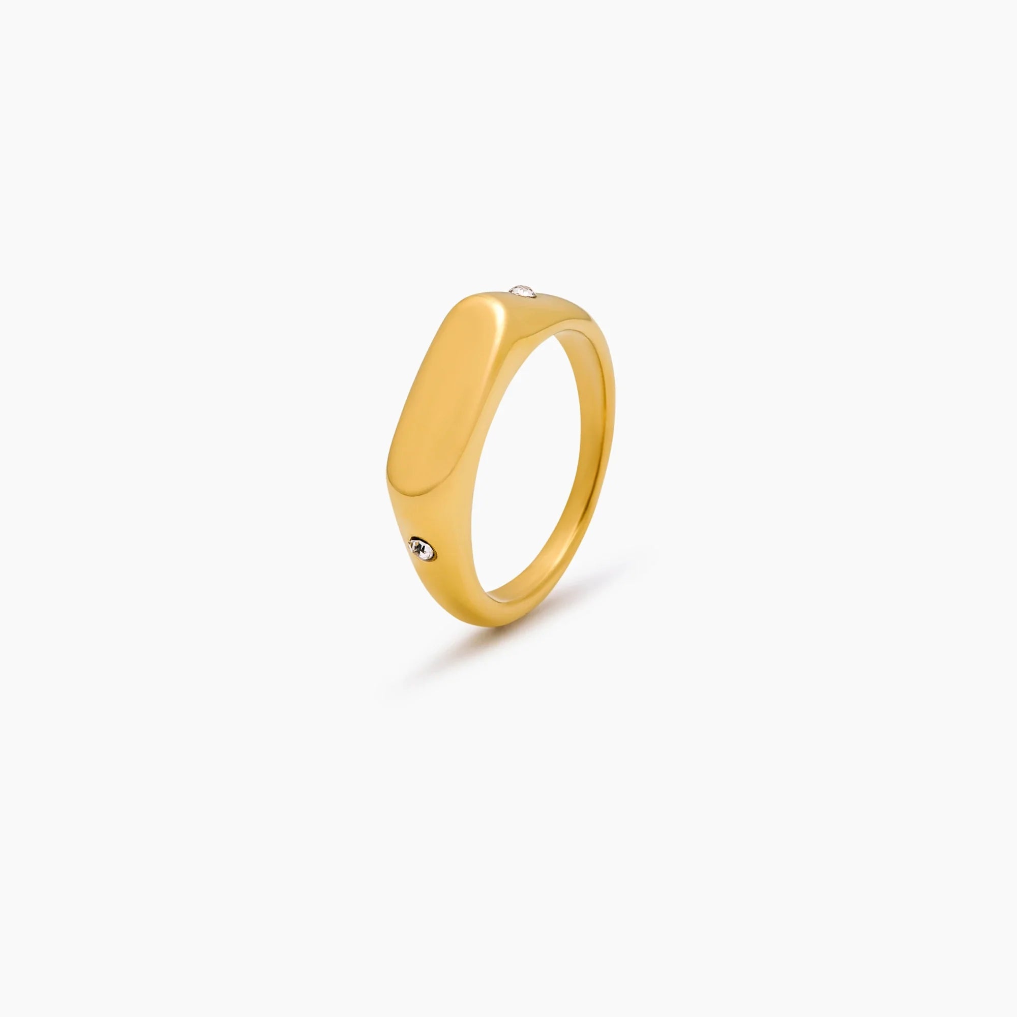 Anillo de sello de estrella gemela