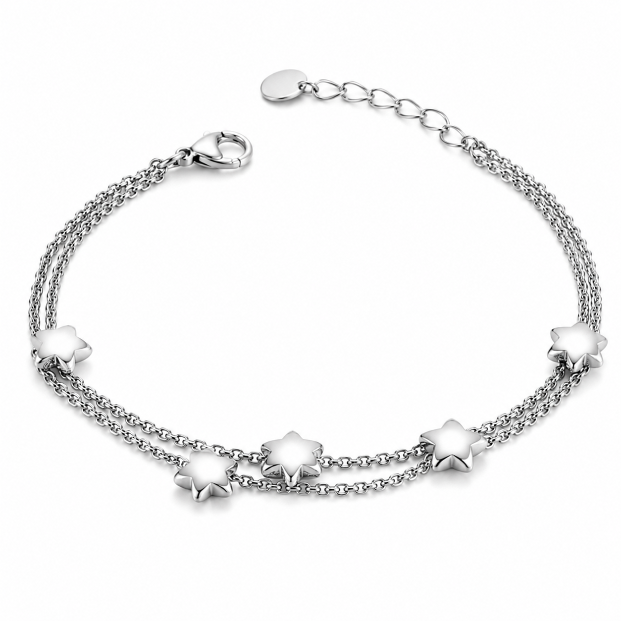 Pulsera de Estrellas en Acero Inoxidable