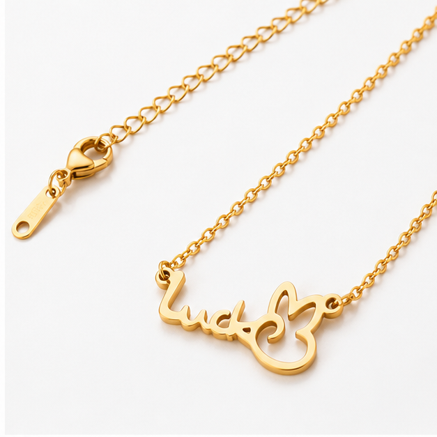 Collar "Lucky" con Mariposa