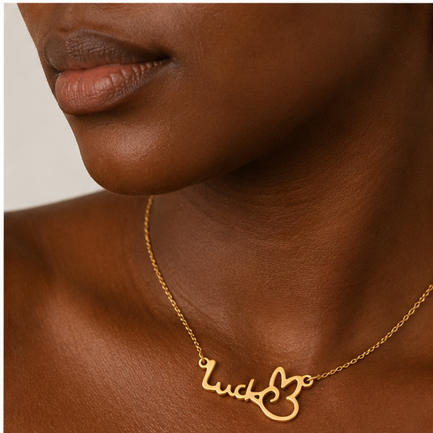 Collar "Lucky" con Mariposa