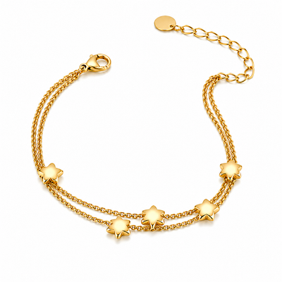 Pulsera de Estrellas en Acero Inoxidable