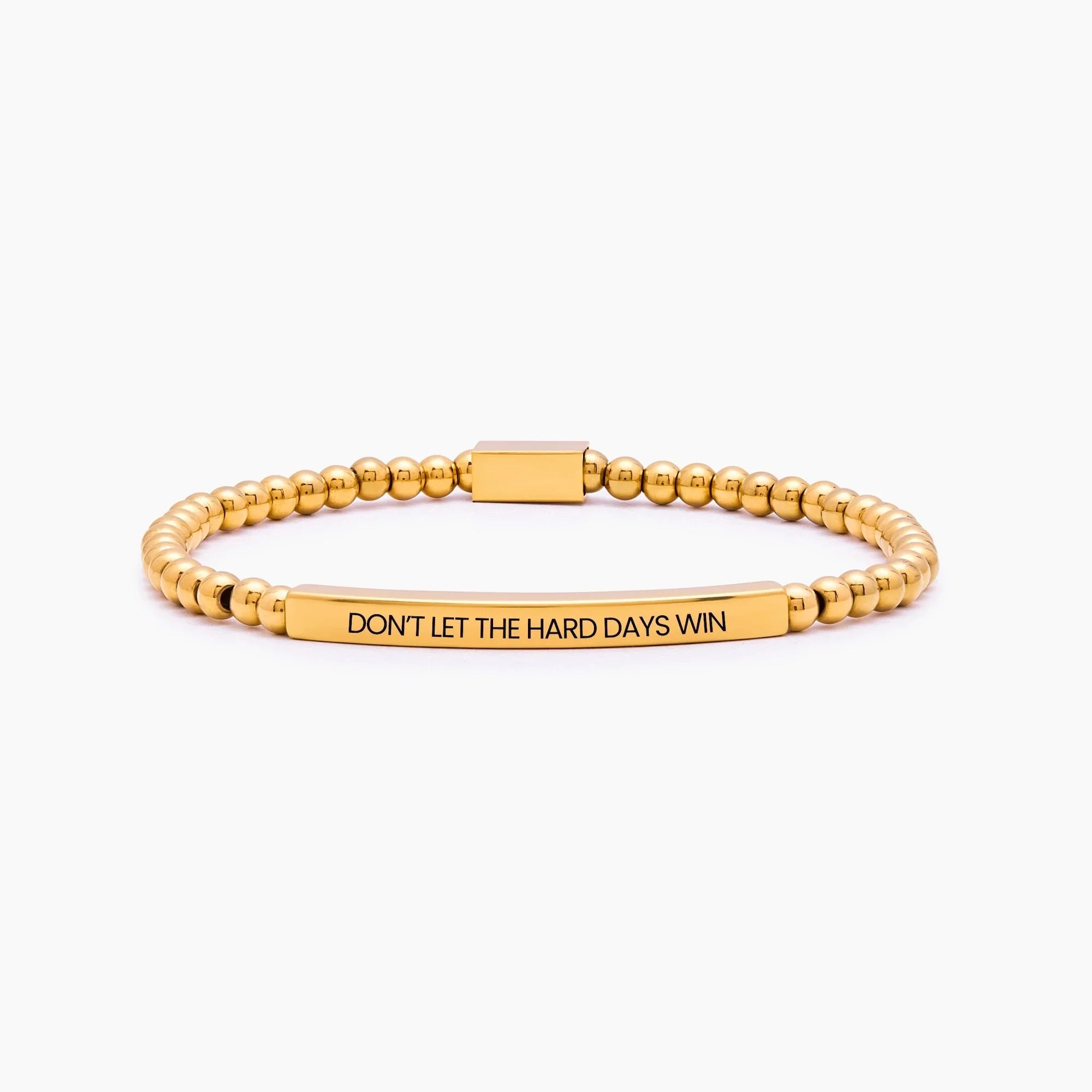 Don't Let The Hard Days Win Beaded Bracelet