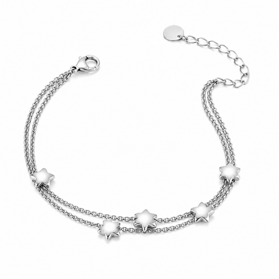 Pulsera de Estrellas en Acero Inoxidable