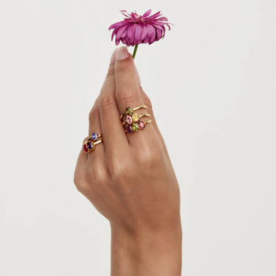 Marquise Family Birthstone Ring