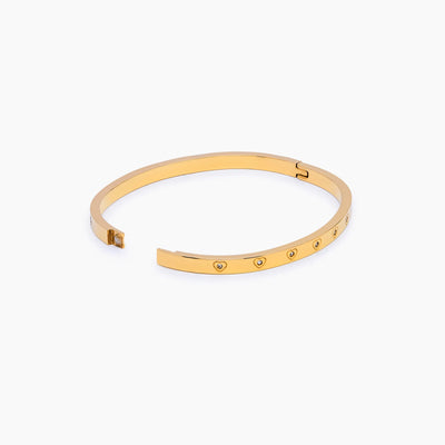 Crystal Heart Bangle