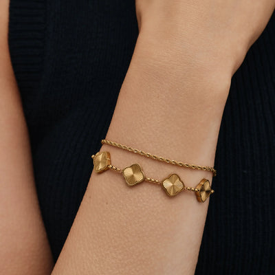 Sunburst Clover Bracelet
