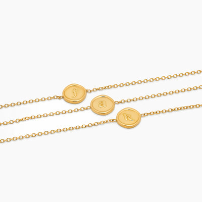 Initial Stamp Bracelet