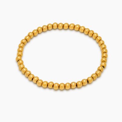 Brazalete de Cuentas Doradas