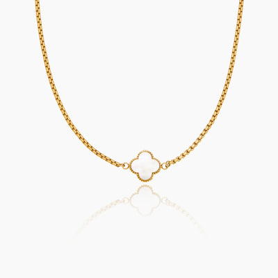 Collar de trébol de perlas
