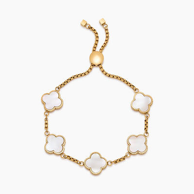 Mother-of-Pearl Clover Bracelet