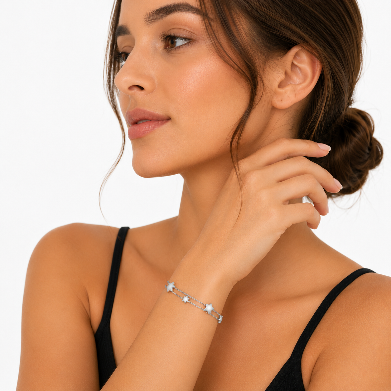 Pulsera de Estrellas en Acero Inoxidable