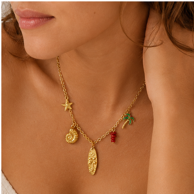 Collar Tropical Charms Playa