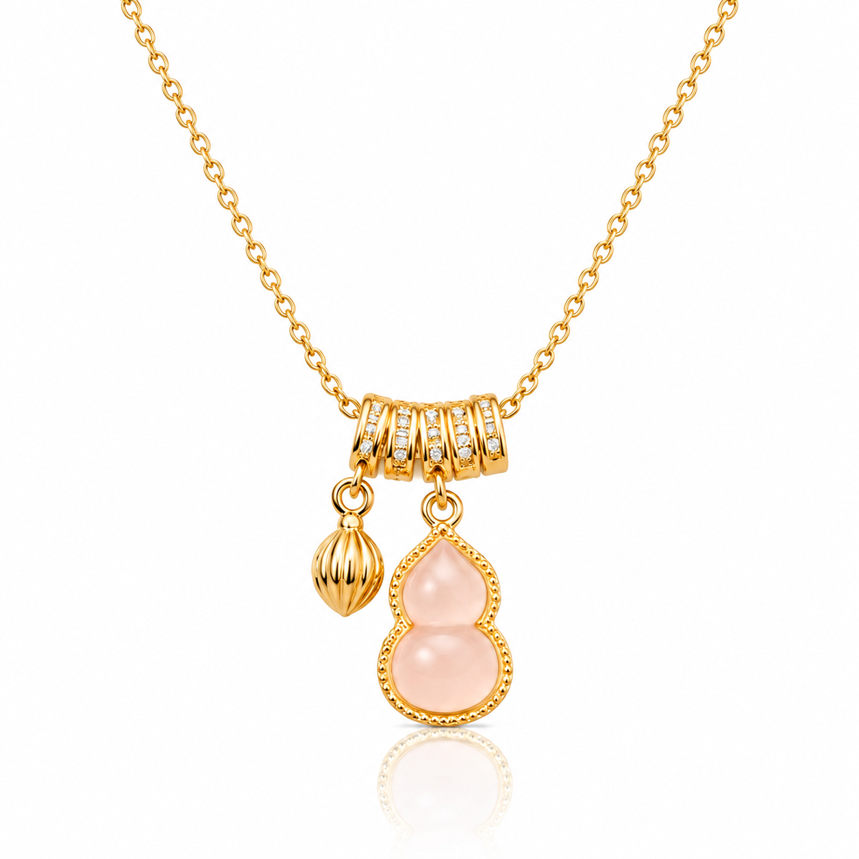Collar Calabaza de la Suerte con Nácar