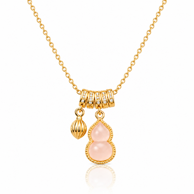 Collar Calabaza de la Suerte con Nácar