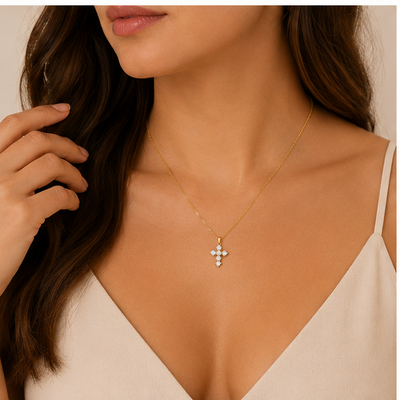 Collar Cruz de Circonitas