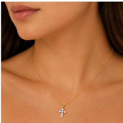 Collar Cruz de Circonitas