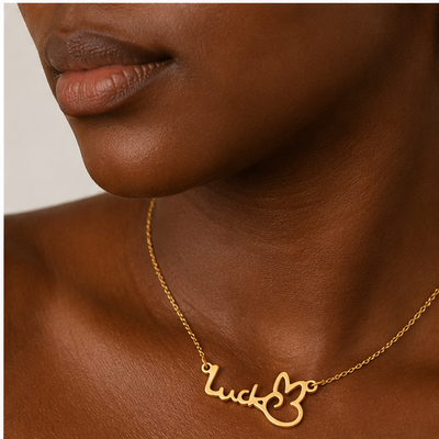 Collar "Lucky" con Mariposa