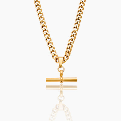 Curb Chain Fob Necklace