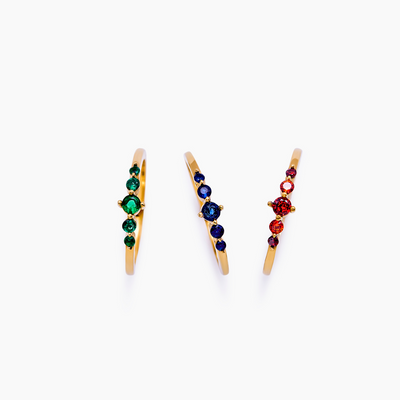 Belle Stacking Birthstone Ring