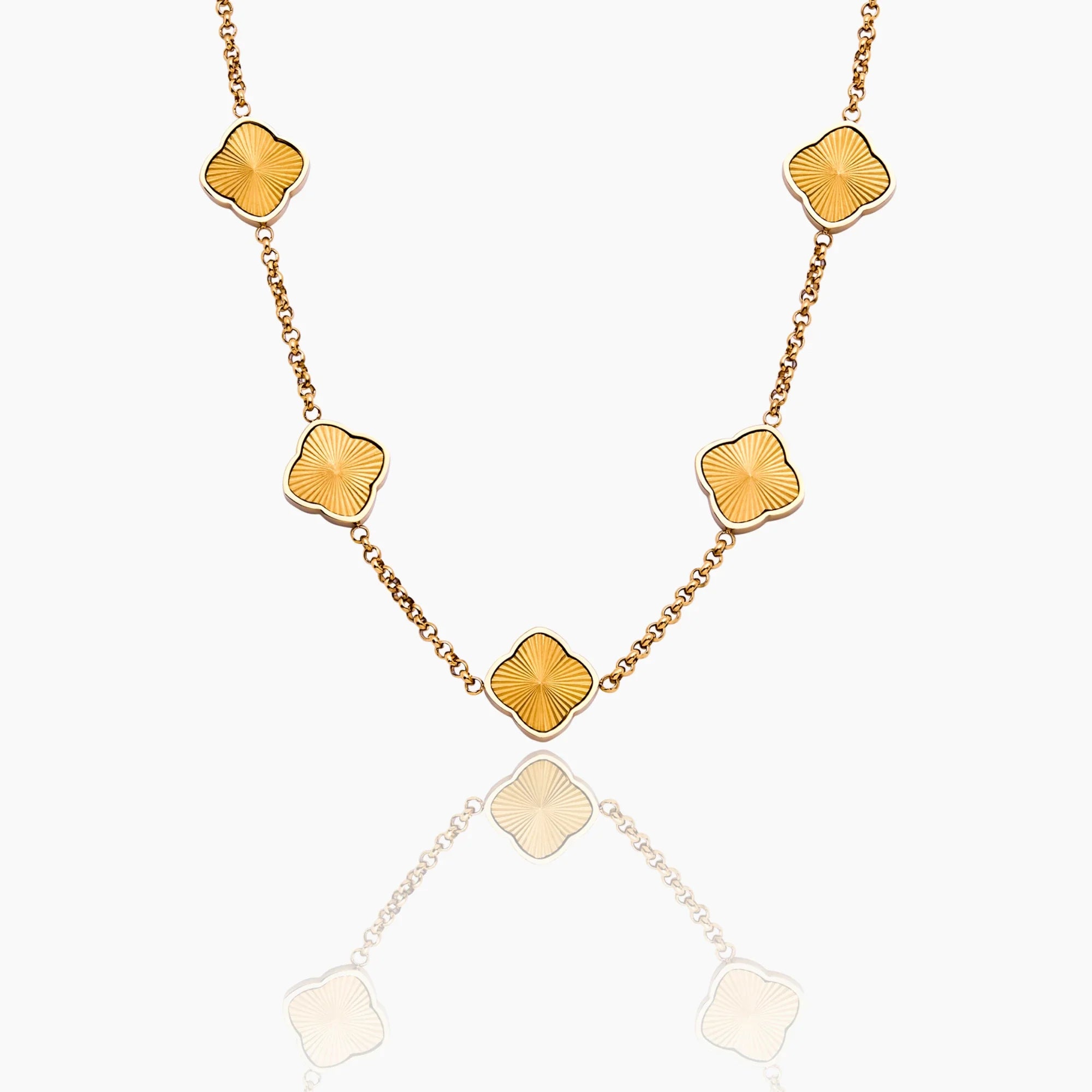 Sunburst Clover Necklace