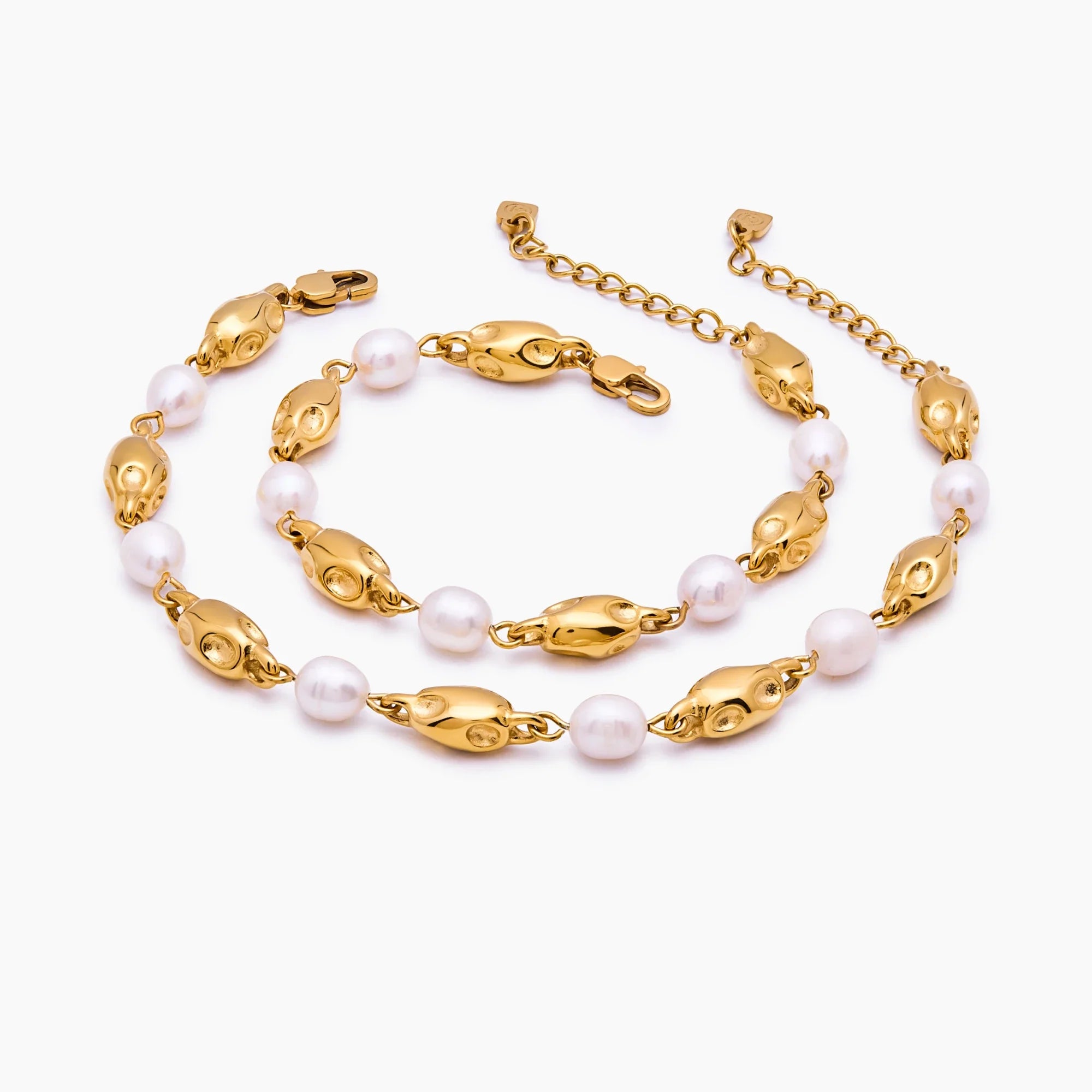 Molten Freshwater Pearl Bracelet