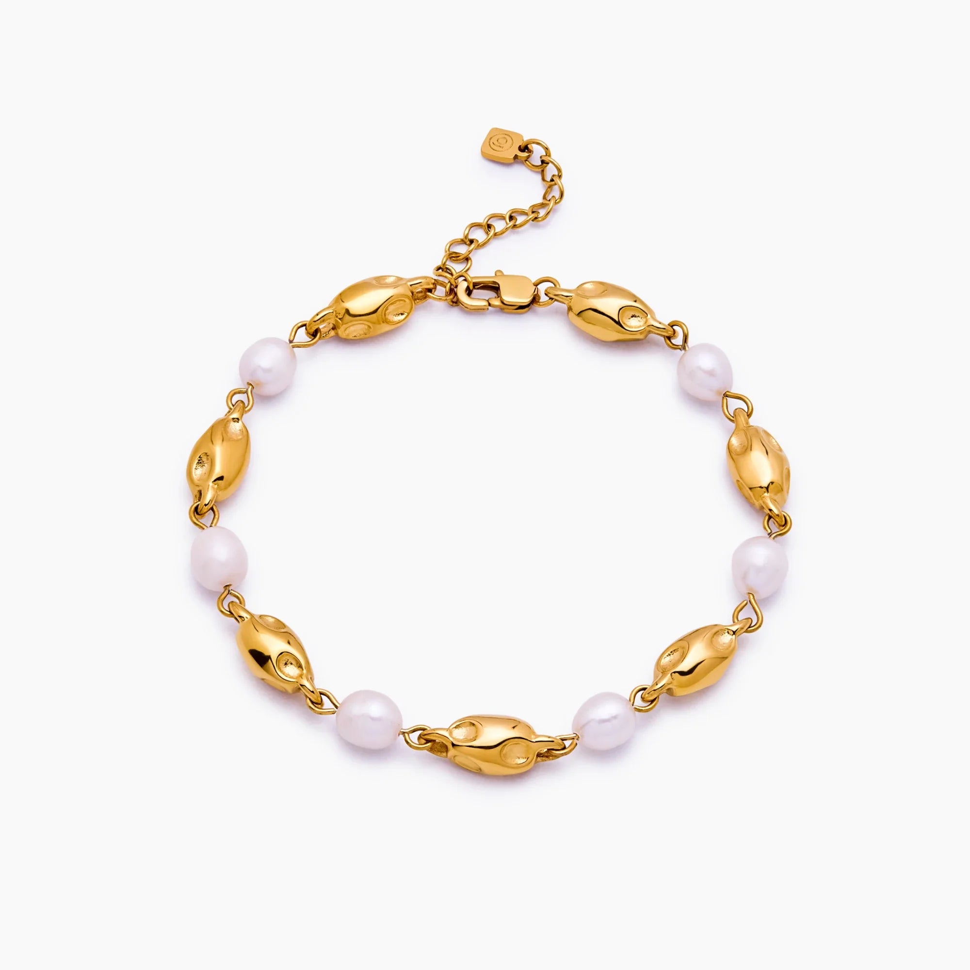 Molten Freshwater Pearl Bracelet