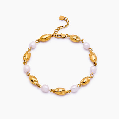 Molten Freshwater Pearl Bracelet